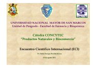 Cátedra CONCYTEC “Productos Naturales y Biocomercio ...