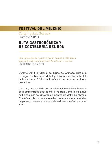 programa de actividades. - Milenio Reino de Granada 2013:1013