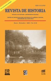 REVISTA DE HISTORIA - Revista Historia - Universidad de Costa Rica