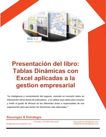 Tablas Dinámicas con Excel aplicadas a la gestion empresarial