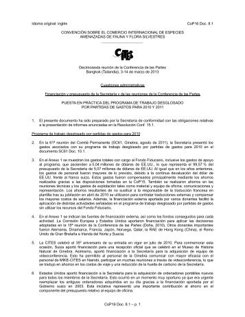 CoP16 Doc. 8.1 - Cites