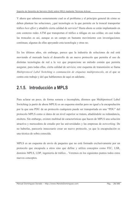 Project documentation - Manuel Domínguez Dorado