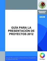 GUÍA PARA LA PRESENTACIÓN DE PROYECTOS 2012 - Setec