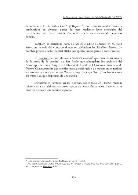 La Narrativa de Henry Fielding y la Sociedad Inglesa del Siglo XVIII