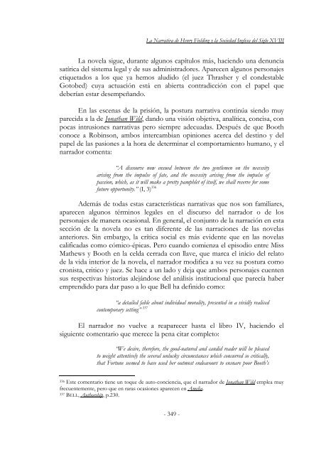 La Narrativa de Henry Fielding y la Sociedad Inglesa del Siglo XVIII