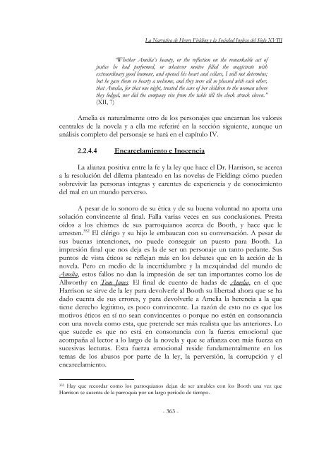 La Narrativa de Henry Fielding y la Sociedad Inglesa del Siglo XVIII