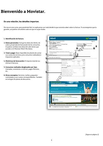 Ejemplo de factura - Movistar