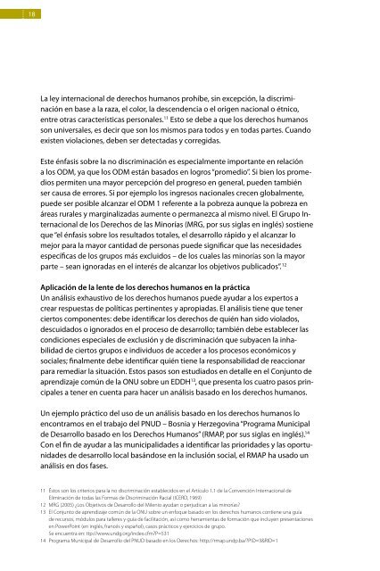 Derechos humanos y Objetivos de Desarrollo del Milenio ...