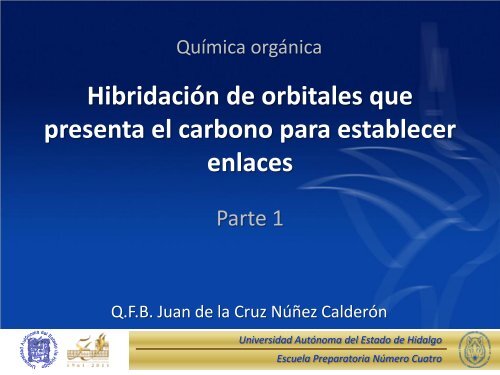 Hibridación de Orbitales que presenta el Carbono para Establecer ...