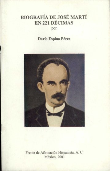 biografía de josé martí en 221 décimas - Frente de Afirmación ...