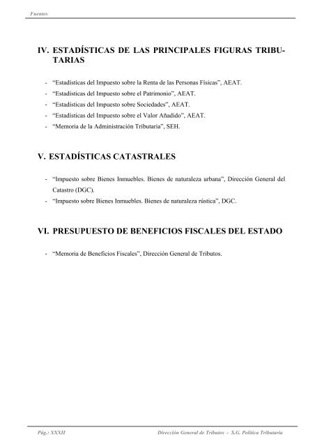 Recaudación y Estadísticas del Sistema Tributario Español