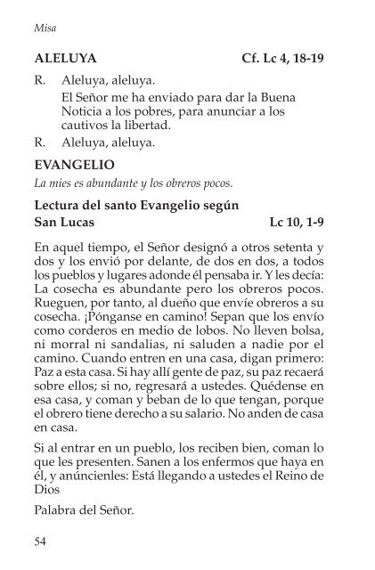 Misa y la Liturgia de las Horas - SVD-Curia