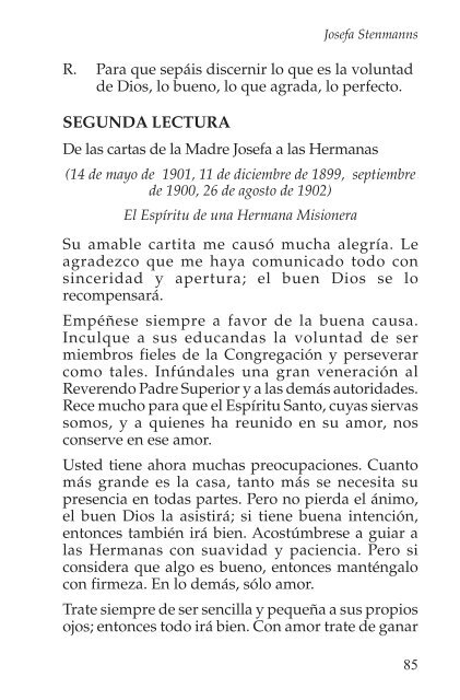 Misa y la Liturgia de las Horas - SVD-Curia