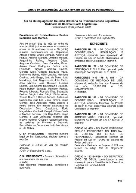 18/03/1993 - Assembleia Legislativa do Estado de Pernambuco