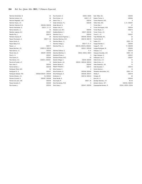 Programa General en pdf Clausura - Sociedad Química de México