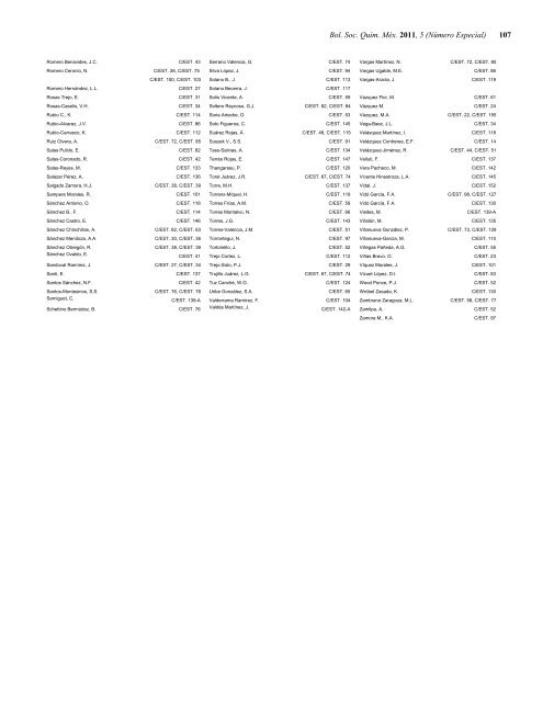 Programa General en pdf Clausura - Sociedad Química de México