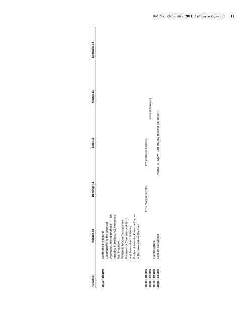 Programa General en pdf Clausura - Sociedad Química de México