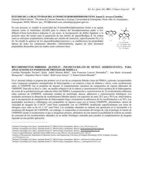 Programa General en pdf Clausura - Sociedad Química de México