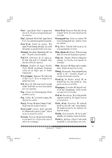 Qyoolb'al pqtinmit , Vocabulario Bilingüe. pdf