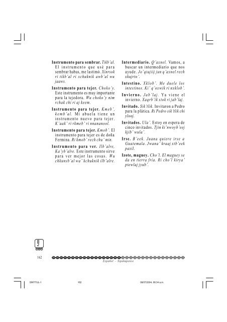 Qyoolb'al pqtinmit , Vocabulario Bilingüe. pdf