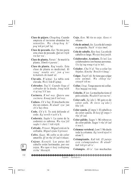 Qyoolb'al pqtinmit , Vocabulario Bilingüe. pdf