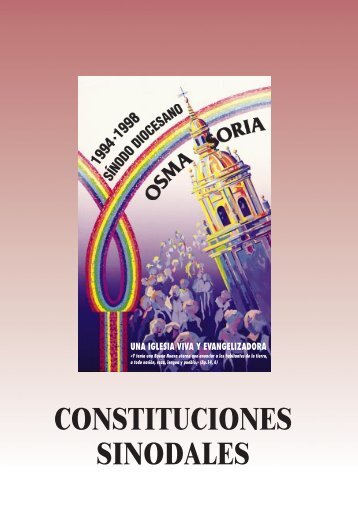 CONSTITUCIONES SINODALES - Diócesis de Osma-Soria