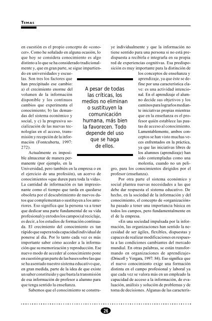 Un nuevo siglo, una nueva comunicación - Revista Comunicar