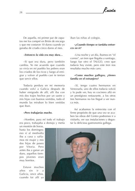 + Descargar revista nº 15 (PDF) - Centro Gallego de Vitoria