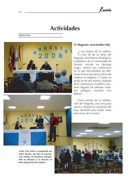 + Descargar revista nº 15 (PDF) - Centro Gallego de Vitoria