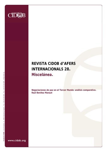 Negociaciones de paz en el Tercer Mundo - Cidob