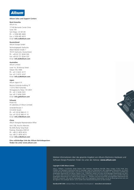 Baustein-Leitfaden: Konfiguration - Altium