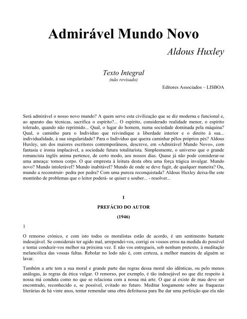 Admirável Mundo Inventado: A Voz é a Mesma, Mas o Personagem