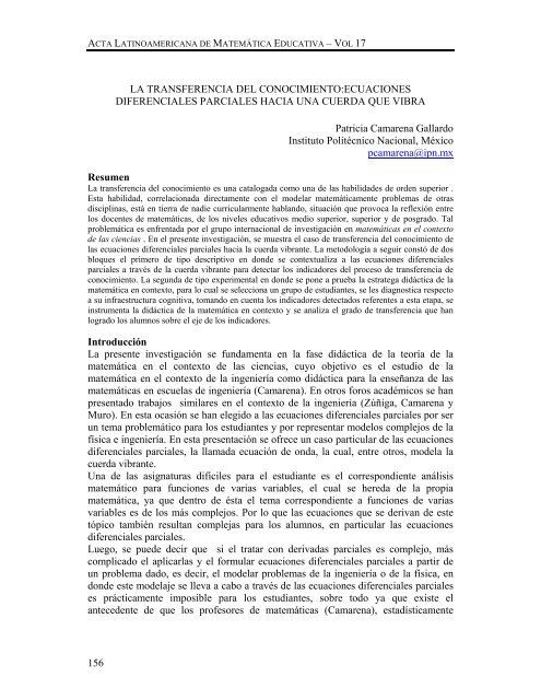 Descargar PDF - Comite Latinoamericano de Matematica Educativa