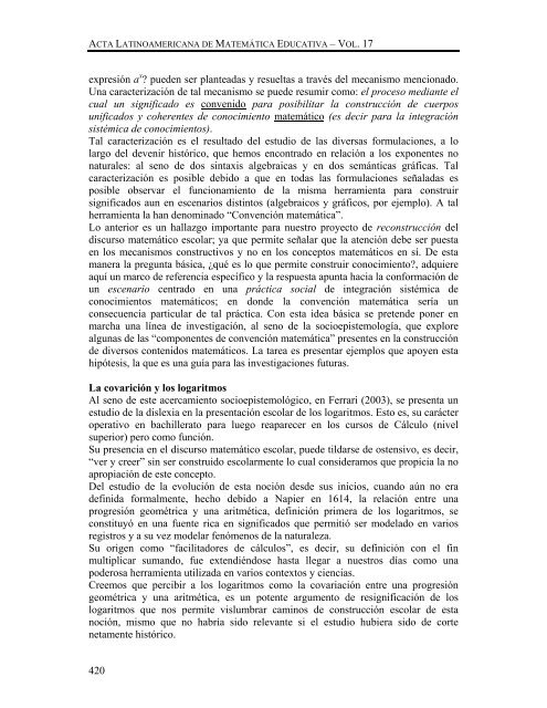 Descargar PDF - Comite Latinoamericano de Matematica Educativa