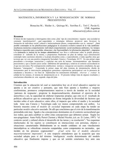 Descargar PDF - Comite Latinoamericano de Matematica Educativa