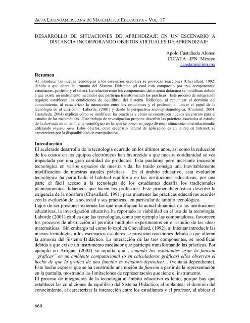 Descargar PDF - Comite Latinoamericano de Matematica Educativa