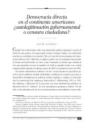 Democracia directa en el continente americano: ¿autolegitimación ...