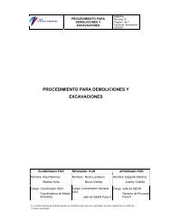 procedimiento para demoliciones y excavaciones - Aeropuerto ...