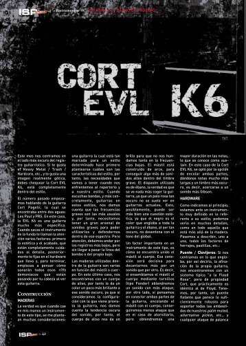 Cort EVL K6