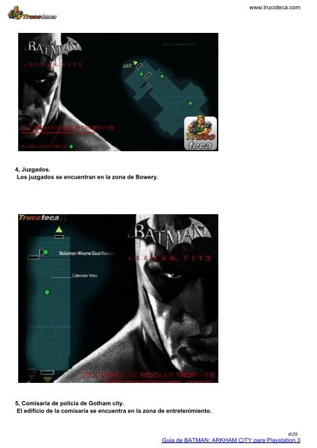 Guia de BATMAN: ARKHAM CITY para Playstation 3 - Trucoteca.com