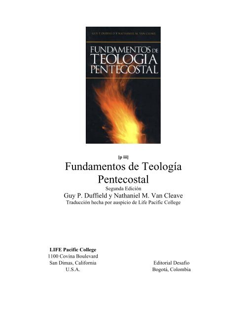 Fundamentos De Teología Pentecostal Opendrive - 