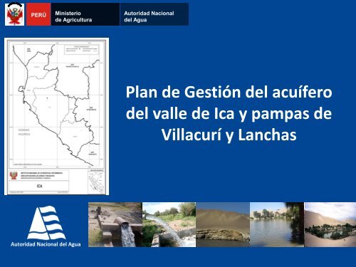 Plan de Gestión del acuífero del valle de Ica y pampas de Villacurí y ...