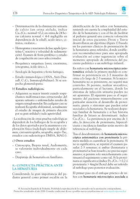 15. Protocolo diagnóstico de la hematuria - Asociación Española de ...