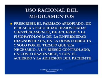 USO RACIONAL DEL MEDICAMENTOS