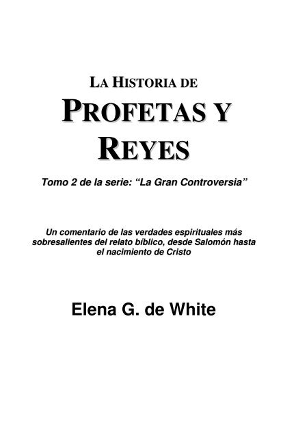 Descargar el libro &quot;Profetas y Reyes&quot; - Hay Un Dios