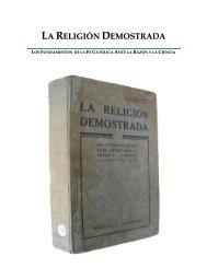 LA RELIGIÓN DEMOSTRADA - AMOR DE LA VERDAD