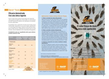 triptico STORM PASTA esp - BASF Pest Control Solutions España