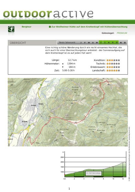 Zur Weilheimer Hütte auf dem Krottenkopf mit Hüttenübernachtung