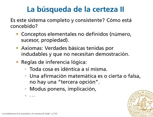 Los fundamentos de la matemática y los teoremas de Gödel