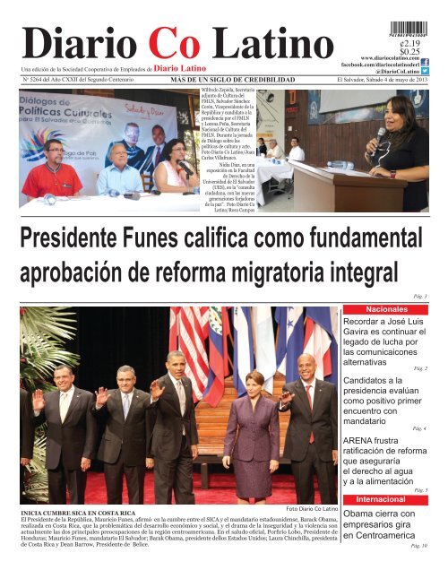 Ejarael Xxx - Presidente Funes califica como fundamental ... - Diario Colatino